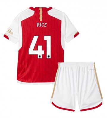 Arsenal Declan Rice #41 Primera Equipación Niños 2023-24 Manga Corta (+ Pantalones cortos)